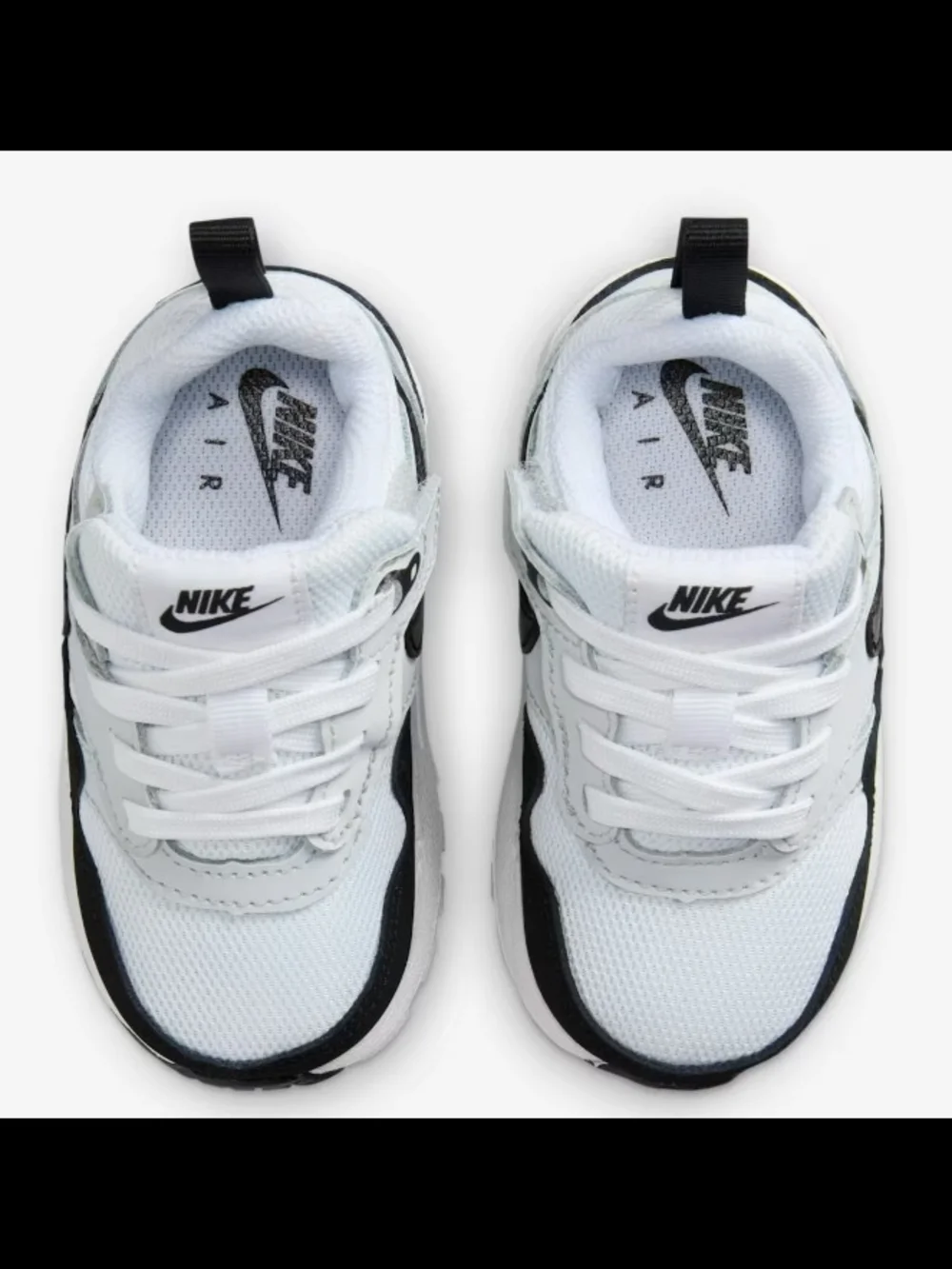 Nike Air Max 1 Easyon (TD) White Black Toddler Sneakers Size 4C NIB $65